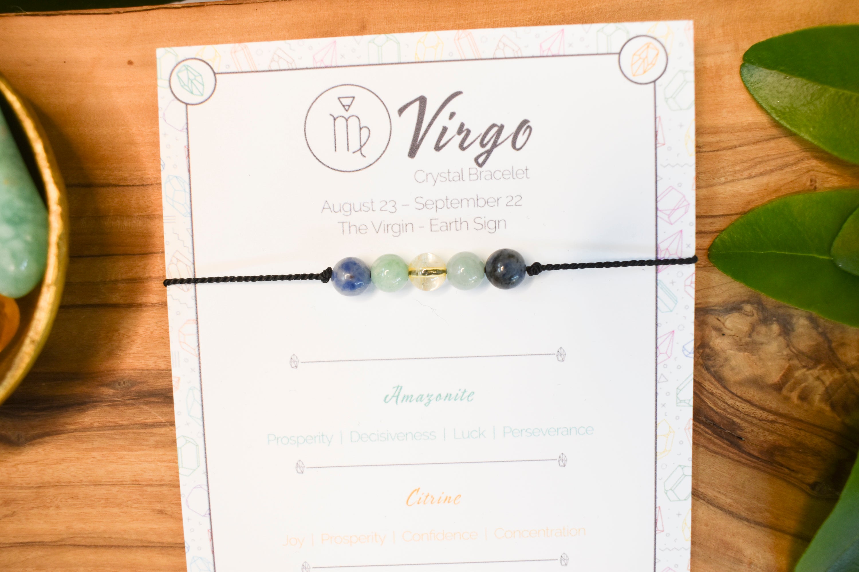 Gift for Virgo | Zodiac Crystal Bracelet | Rock This Way – Rock This Way  Crystal Shop